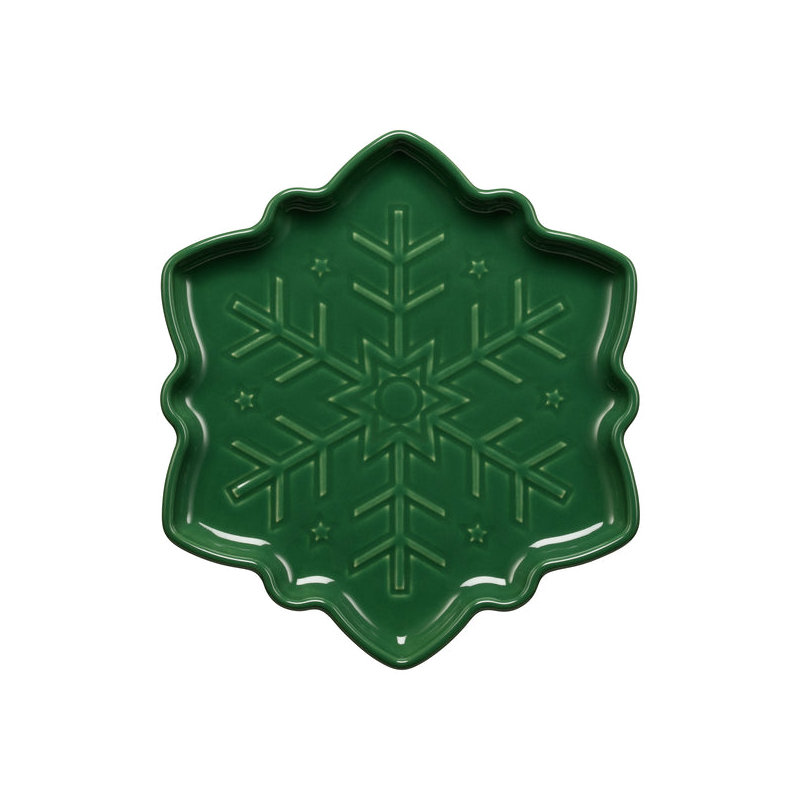 Assiette en forme de flocon de neige Fiesta, Jade