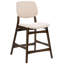 Upholstered Counter Stool with Solid Wood Frame