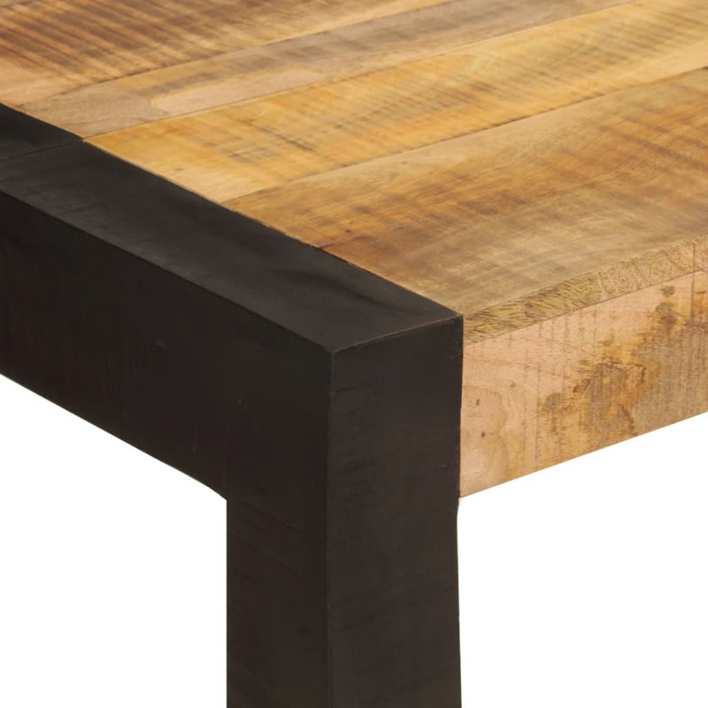 Melecio Solid Wood Dining Table, Brown