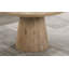 Table basse ronde de style contemporain avec piédestal en forme de cône, finition en bois d'hévéa durable et chêne-1599865885