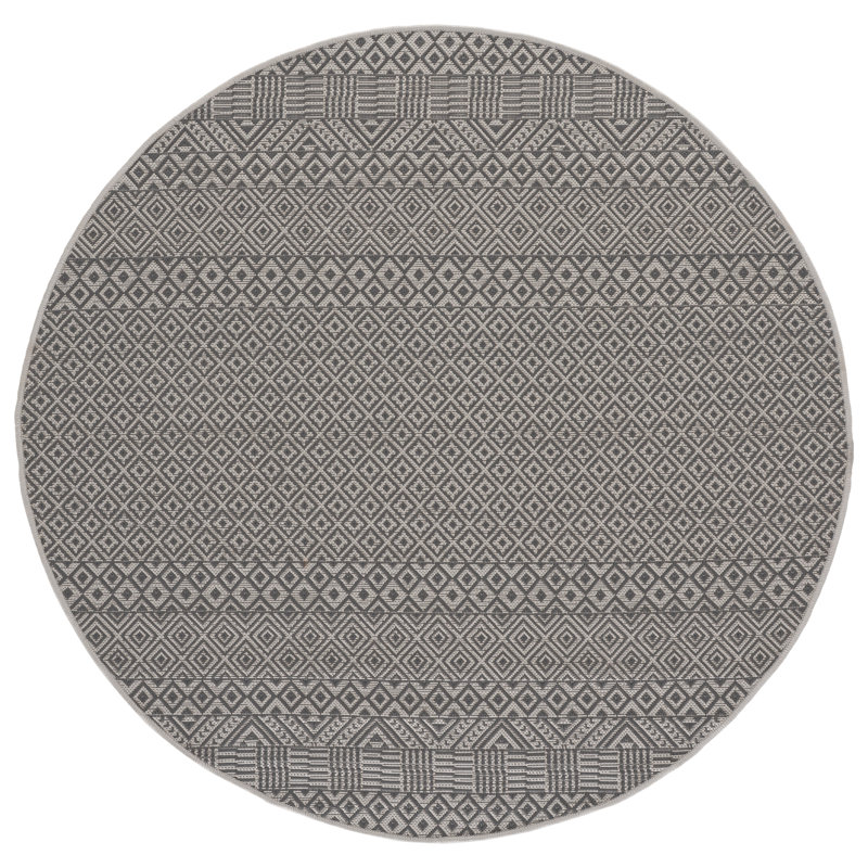 Tapis d'intérieur / extérieur Waynesburg, Rond 5 pi 3 po