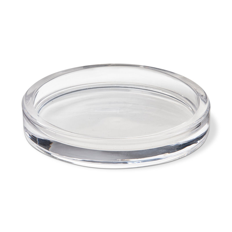 Glass Tabletop Dish, 0.8" H x 4.7" W x 4.7" D