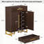 Armoire de rangement en bois pour chaussures avec portes