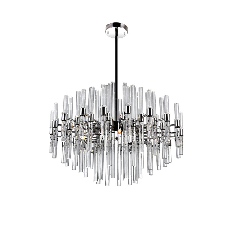 10 - Light Dimmable Tiered Chandelier