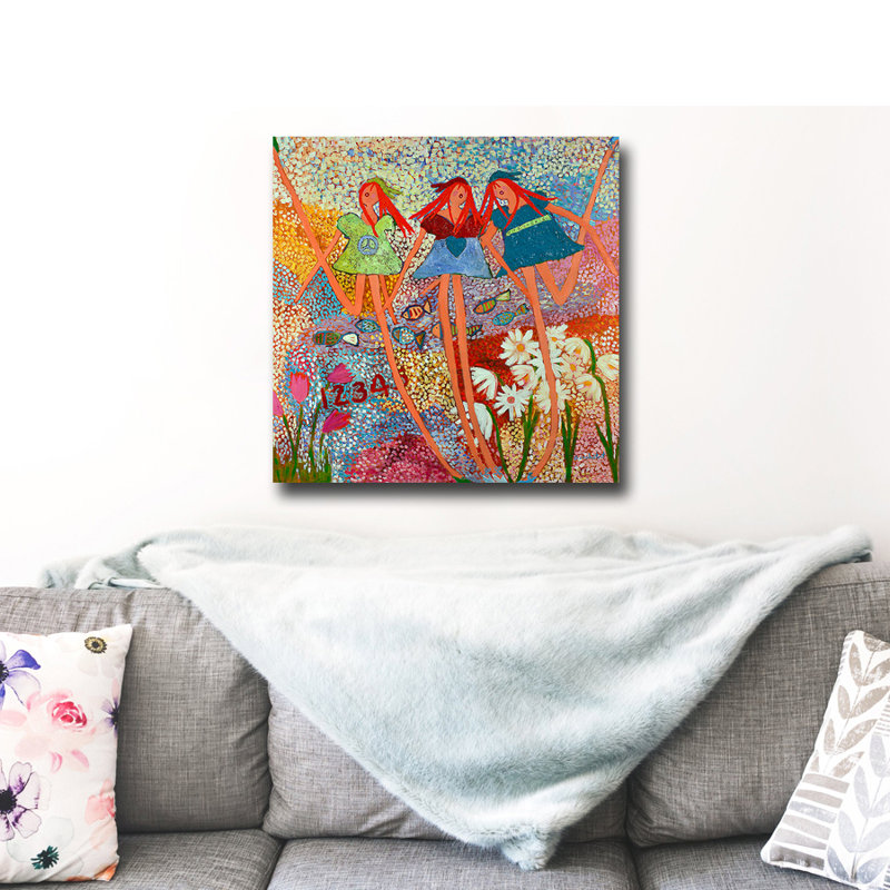 « love is all is is », reproduction de peinture à l’acrylique sur toile tendue