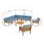 Ensemble de conversation modulaire avec coussins 10 pièces Pazel-1583800336