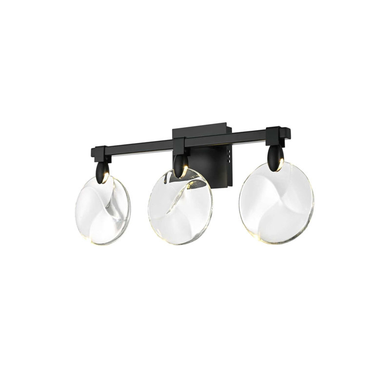Applique murale en cristal 22 po Cambell, Black