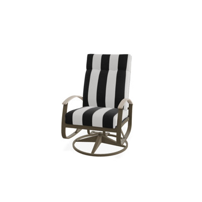 Chaise de patio pivotante avec coussins Askar