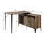 Bureau 48 po en chêne gris et finition noire