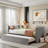 Upholstered Daybed With Pop Up Trundle-773703817