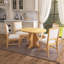 Ensemble de salle à manger extensible 5 pièces Farmhouse - Table avec rallonge et 4 chaises rembourrées-991031573-991031563