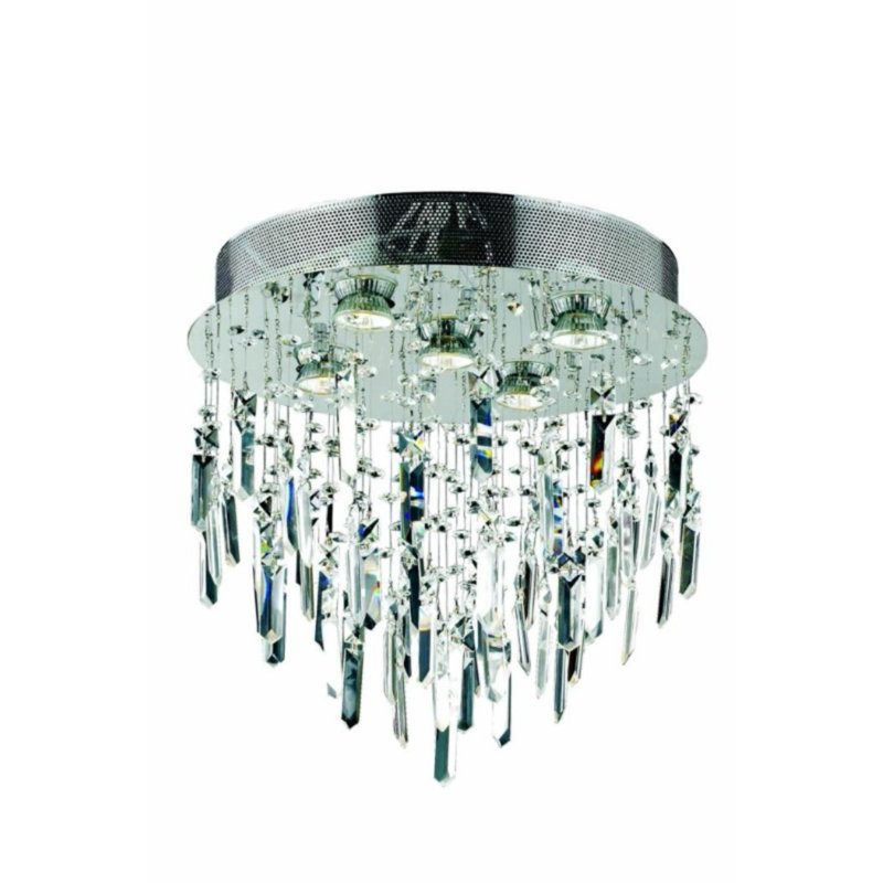 Colne Flush Mount, Royal Cut, 5 Lights, 16" H x 16" W x 16" D