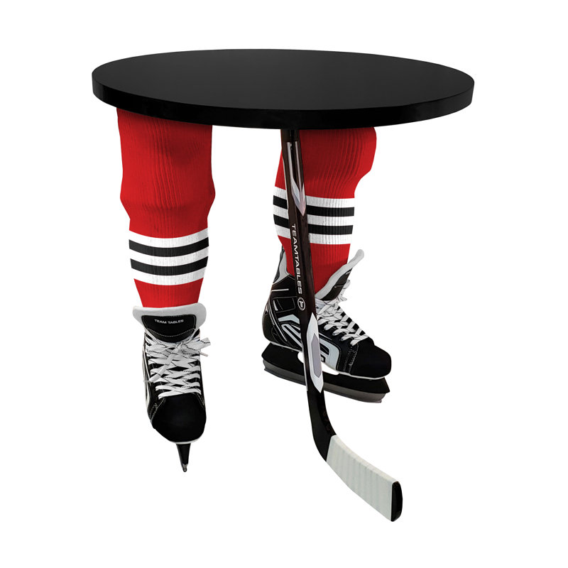 Table de bout à 3 pieds, Noir, Noir, Blackhawks de Chicago