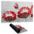 Wild flowers on gray background - 14.00"x24.25" Desk mat