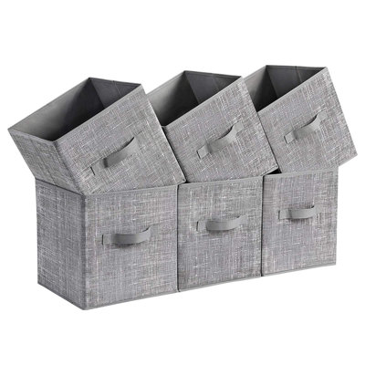 Ensemble de bacs pliables en tissu