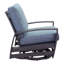 Chaise berçante pivotante avec coussins courtyard Shoaf