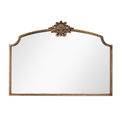 Lindon Arched Iron Wall Mirror