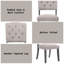 Ensemble de 2 chaises d'appoint en lin beige et chêne gris vieilli-1738227227