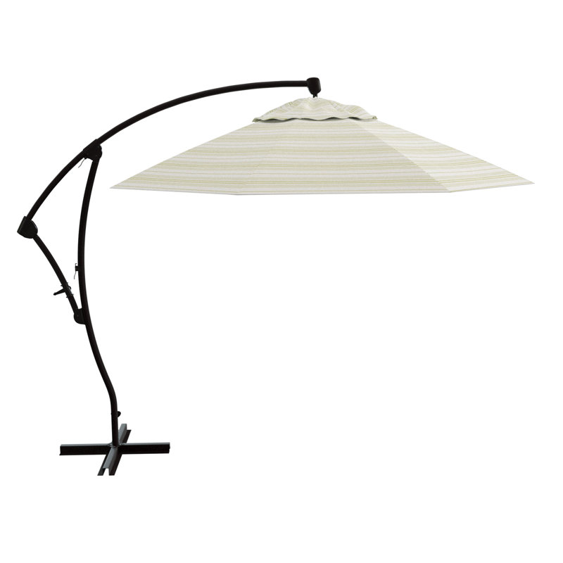 Parasol en porte-à-faux 9 pi 4 po, Welfleet Basil Outdura®