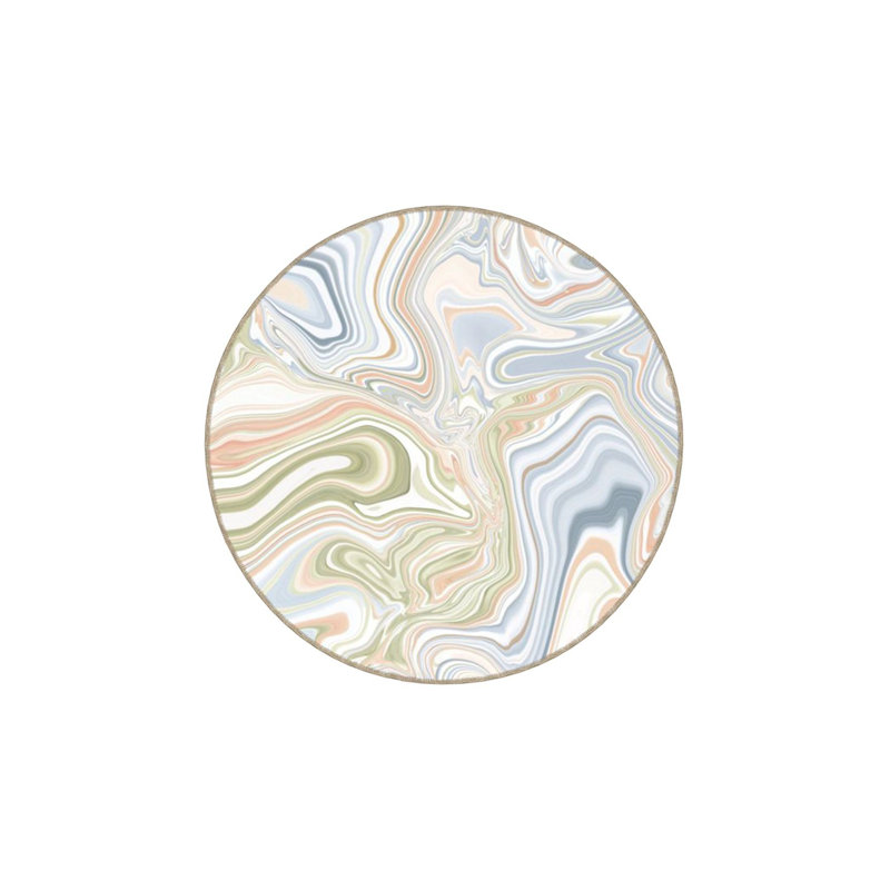 Tapis lavable Modern, Sous-tapis rond 3 pi 3 po inclus