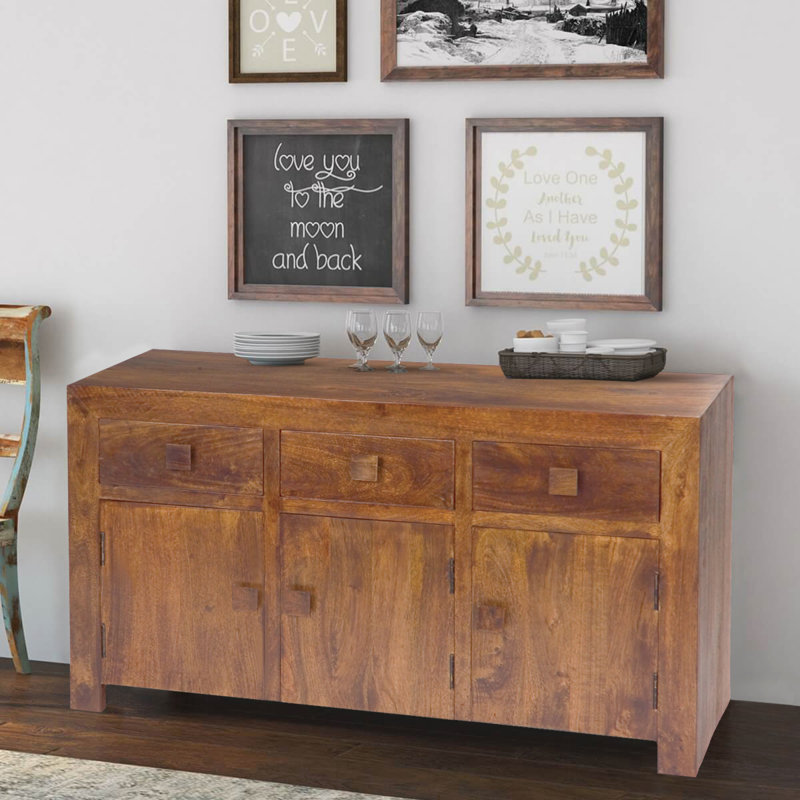 Quinton 135cm Sideboard, Dark Mango