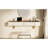 Beige And Golden, 47" Multi - Purpose Floating Table, Bathroom, Hairdressing, Three Drawers, Storage, Electronic Equipment Stand, Exquisite Design, Easy Assembly Wall Mounted Vanity With Drawers For-1145098397