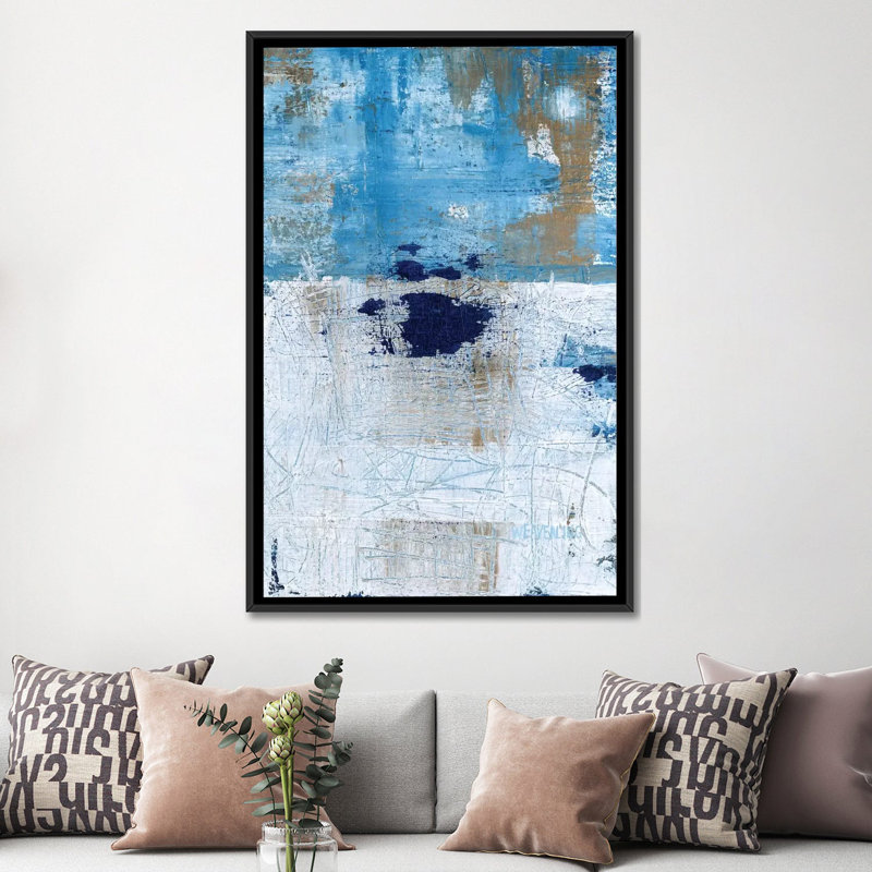 " Explore " by Julie Weaverling, 60" H x 40" W x 1.5" D, Black Framed Canvas, No Mat