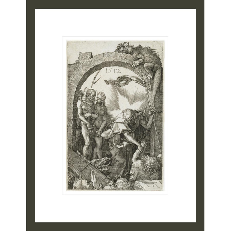 «Christ in Limbo» par Albrecht Dürer, impression giclée encadrée, H 16,75 po x l 12,91 po