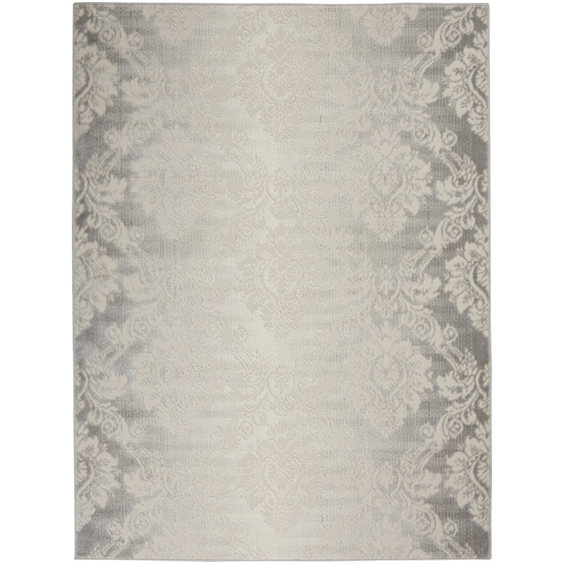 Kole Damask Indoor Rug, Rectangle 2' x 3'
