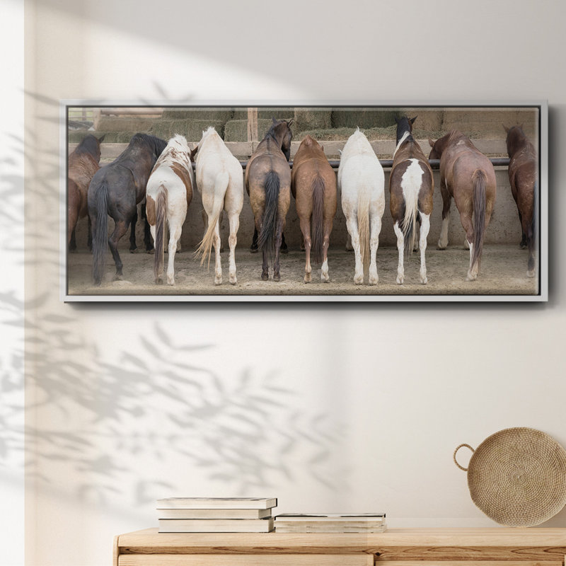 Haystack Happy- Framed Canvas