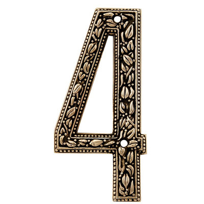5 po. Numéro de maison San Michele