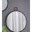 Iron Frame Vertical Round Mirror