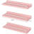 Floating Shelves, 3 Pcs, Pink/white