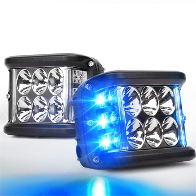 A lights 36w Car Sides LED Color Light Bright Double-sided Color Strobe Pod
