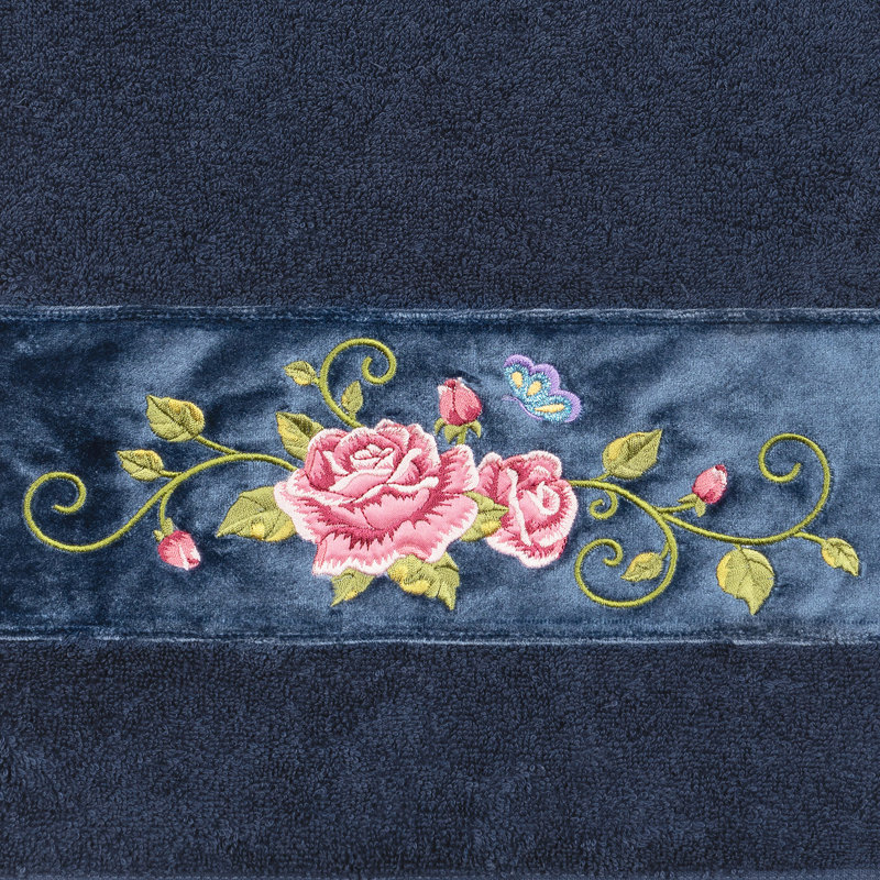 Rebecca Midweight Bath Towel, Midnight Blue
