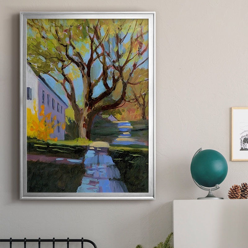 " Spring In New England ", 36.5" H x 26.5" W x 1" D, Silver