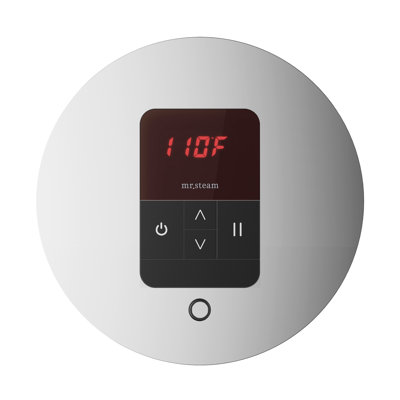 iTempo Round Steam Shower Control and Steamhead