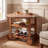 Kaing Wood Bar Cart,Kitchen Cart