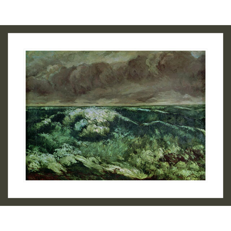 The WaveGustave Courbet, impression giclée encadrée, H 23,07 po x l 29,5 po