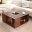 Wheel Coffee Table with Storage