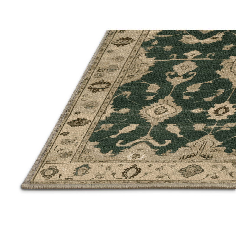 Tapis brun lavable à la machine, Carré 3 pi