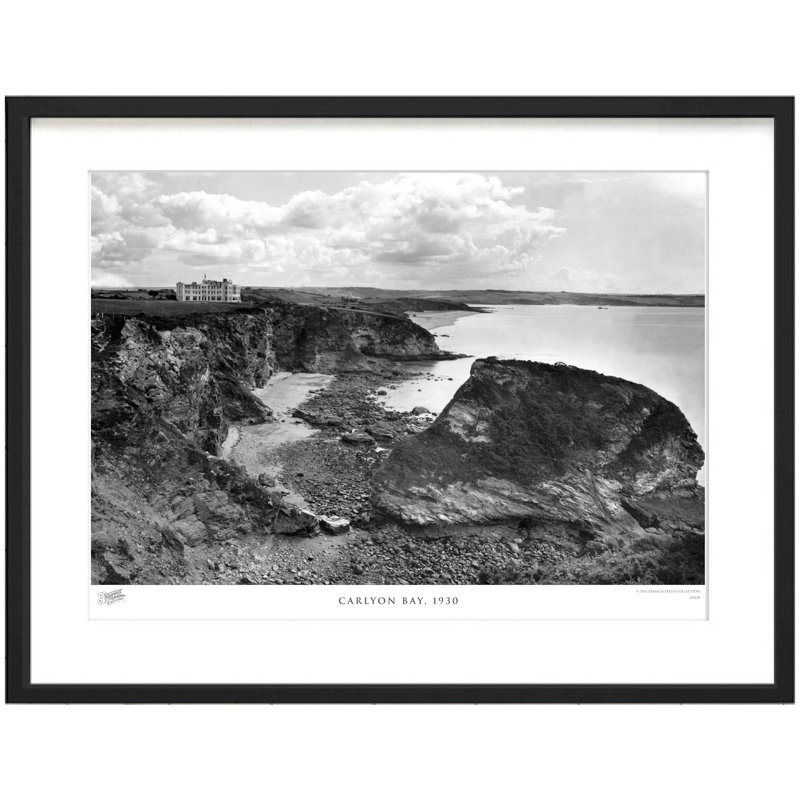 Carlyon Bay, 1930 - Single Picture Frame Print, 40cm H x 50cm W x 2.3cm D