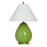 Dann Foley Lifestyle - Takeila - Glass Table Lamp - White Shade