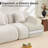 153.5" U Shaped Sectional Compression Chenille Corduroy Modular Sofa Oversized-1501582541