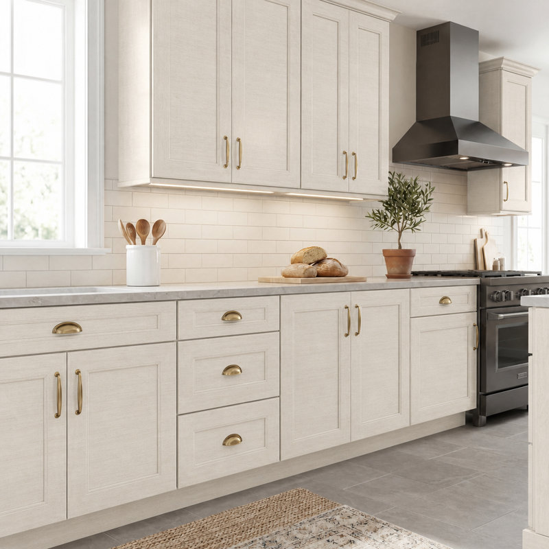 Dwelling Full Access Finish Chip, Woodgrain Textured Driftwood, Manufactured Wood (Melamine)