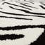 Alaisdair Tiger Animal Print Black/White Rug-1396333457