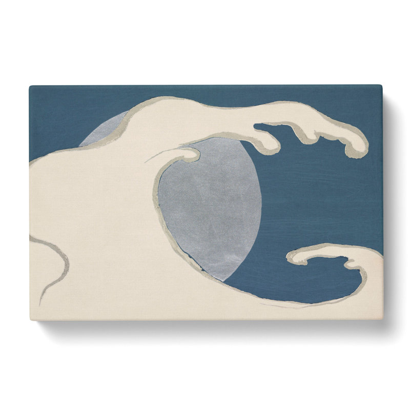 Waves And Sun by Kamisaka Sekka - Wrapped Canvas, 35cm H x 50cm W x 3cm D