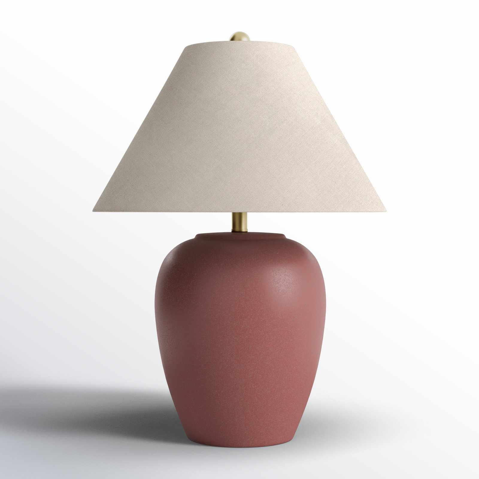 Eustacia Ceramic Table Lamp, Red