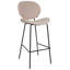 Luana Upholstered Counter Stool with Metal Frame