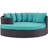 Convene 79" Wide Outdoor Wicker Patio Daybed with Cushions-678058610